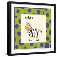 Zebra-null-Framed Giclee Print