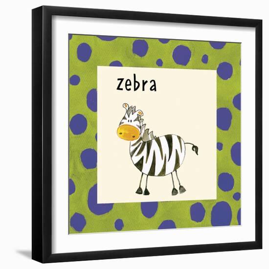 Zebra-null-Framed Giclee Print