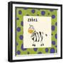 Zebra-null-Framed Giclee Print