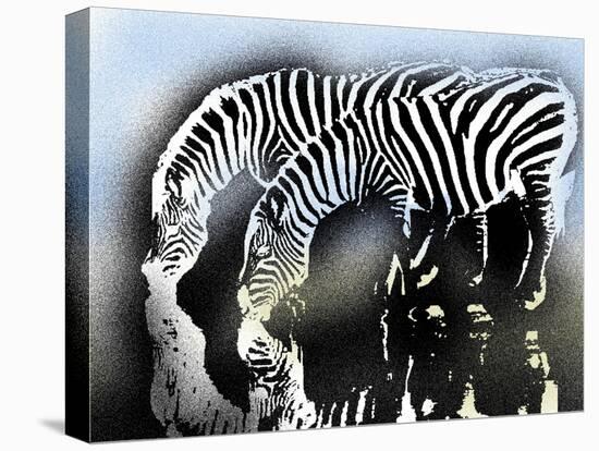 zebra-Whoartnow-Stretched Canvas