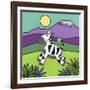 Zebra-Denny Driver-Framed Giclee Print