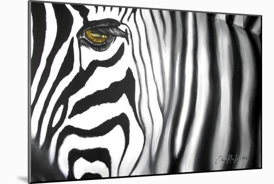 Zebra-Cherie Roe Dirksen-Mounted Giclee Print