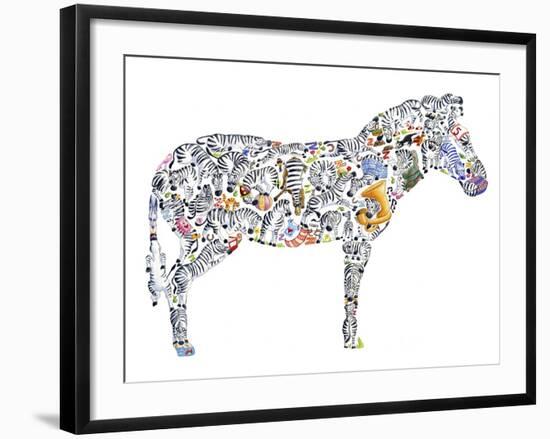 Zebra-Louise Tate-Framed Giclee Print