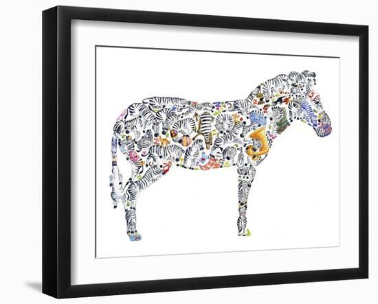 Zebra-Louise Tate-Framed Giclee Print