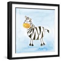 Zebra-null-Framed Giclee Print