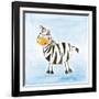 Zebra-null-Framed Giclee Print