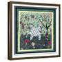 Zebra-David Sheskin-Framed Giclee Print