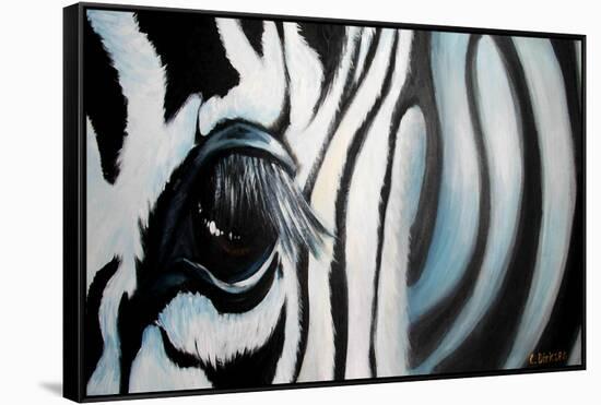 Zebra-Cherie Roe Dirksen-Framed Stretched Canvas
