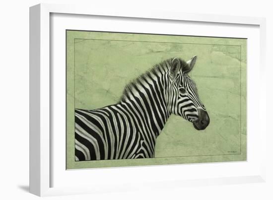 Zebra-James W. Johnson-Framed Giclee Print