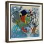 Zebras, 1988-Jane Deakin-Framed Giclee Print