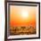 Zebras Herd on Savanna at Sunset, Africa. Safari in Serengeti, Tanzania-Michal Bednarek-Framed Photographic Print