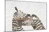 Zebras on White-Whoartnow-Mounted Giclee Print