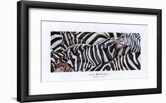 Zebras's Sea-LISA BENOUDIZ-Framed Art Print