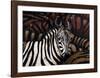 Zebras-Marianne Julie Jegou-Framed Art Print