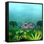 Zebras-null-Framed Stretched Canvas