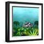 Zebras-null-Framed Art Print