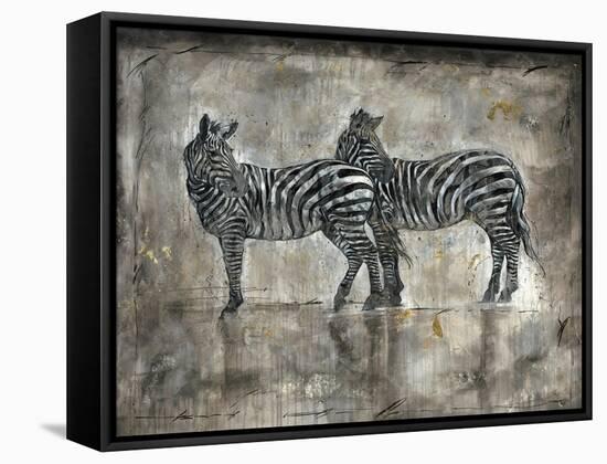 Zebras-Marta Wiley-Framed Stretched Canvas