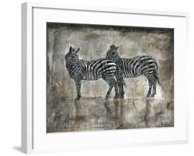 Zebras-Marta Wiley-Framed Art Print