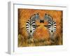Zebras-Tina Nichols-Framed Giclee Print