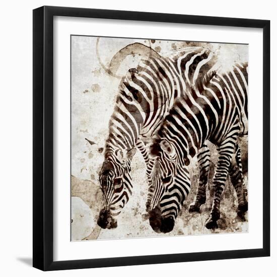 Zebras-Kimberly Allen-Framed Art Print