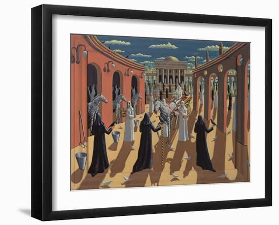 Zebrato, 2012-PJ Crook-Framed Giclee Print