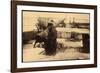 Zeebrugge Westflandern, Deutsche Kanone, Hafen-null-Framed Photographic Print