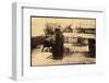 Zeebrugge Westflandern, Deutsche Kanone, Hafen-null-Framed Photographic Print