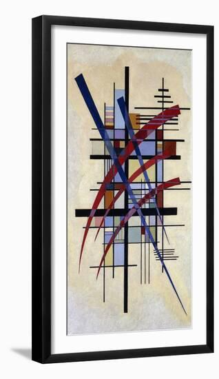 Zeichen mit Begleitung-Wassily Kandinsky-Framed Art Print