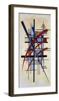 Zeichen mit Begleitung-Wassily Kandinsky-Framed Art Print