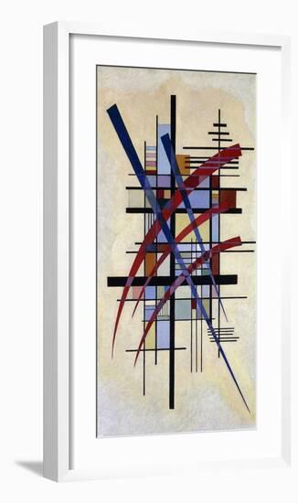 Zeichen mit Begleitung-Wassily Kandinsky-Framed Art Print