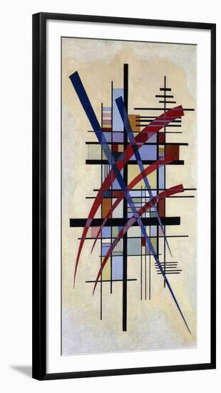 Zeichen mit Begleitung-Wassily Kandinsky-Framed Art Print