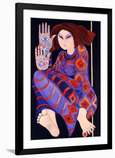 Zeinab Chasing the Devil (Part 2), 1992-Laila Shawa-Framed Giclee Print