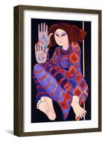 Zeinab Chasing the Devil (Part 2), 1992-Laila Shawa-Framed Giclee Print