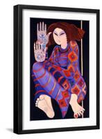 Zeinab Chasing the Devil (Part 2), 1992-Laila Shawa-Framed Giclee Print