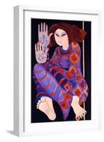 Zeinab Chasing the Devil (Part 2), 1992-Laila Shawa-Framed Giclee Print