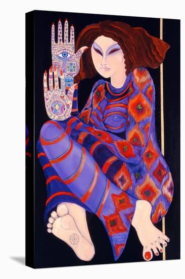 Zeinab Chasing the Devil (Part 2), 1992-Laila Shawa-Stretched Canvas