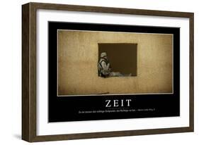 Zeit: Motivationsposter Mit Inspirierendem Zitat-null-Framed Photographic Print