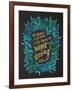 Zelda Blue on Black-Cat Coquillette-Framed Art Print