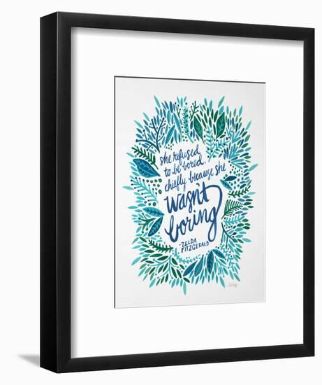 Zelda Blue-Cat Coquillette-Framed Art Print