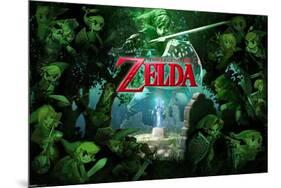 Zelda - Forest-null-Mounted Poster
