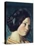 Zelie Courbet (The Artist's Sister)-Gustave Courbet-Stretched Canvas