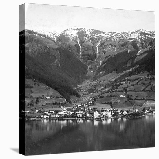 Zell Am See and Mount Schmittenhöhe, Salzburg, Austria, C1900s-Wurthle & Sons-Stretched Canvas