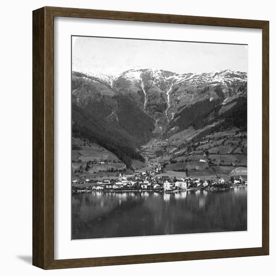 Zell Am See and Mount Schmittenhöhe, Salzburg, Austria, C1900s-Wurthle & Sons-Framed Photographic Print