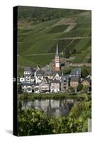 Zell Church on River Mosel, Zell, Rhineland-Palatinate, Germany, Europe-Charles Bowman-Stretched Canvas