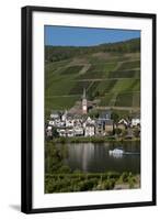 Zell On Moselle River Germany-Charles Bowman-Framed Photographic Print