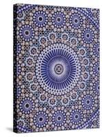 Zellij (Geometric Mosaic Tilework) Adorn Walls, Morocco-Merrill Images-Stretched Canvas