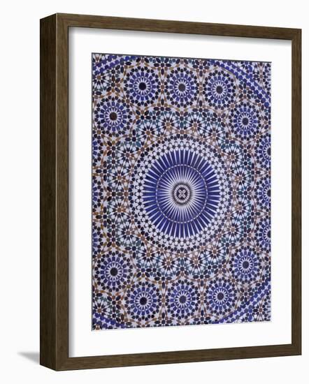 Zellij (Geometric Mosaic Tilework) Adorn Walls, Morocco-Merrill Images-Framed Photographic Print