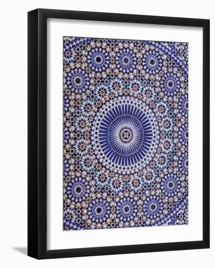 Zellij (Geometric Mosaic Tilework) Adorn Walls, Morocco-Merrill Images-Framed Photographic Print