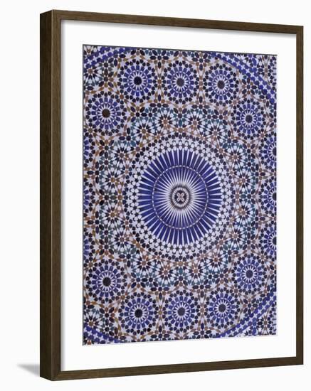 Zellij (Geometric Mosaic Tilework) Adorn Walls, Morocco-Merrill Images-Framed Photographic Print