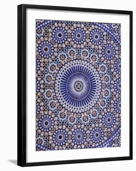 Zellij (Geometric Mosaic Tilework) Adorn Walls, Morocco-Merrill Images-Framed Photographic Print